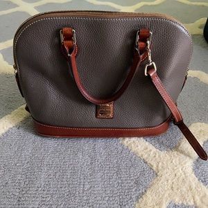 Dooney & Bourke Pebble Grain Zip Zip Satchel